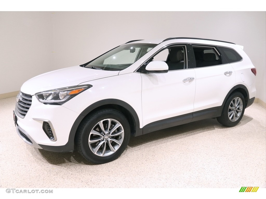 Monaco White 2017 Hyundai Santa Fe SE AWD Exterior Photo #139190227
