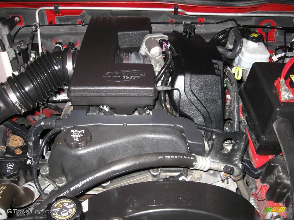 2004 Colorado LS Crew Cab - Victory Red / Very Dark Pewter photo #18