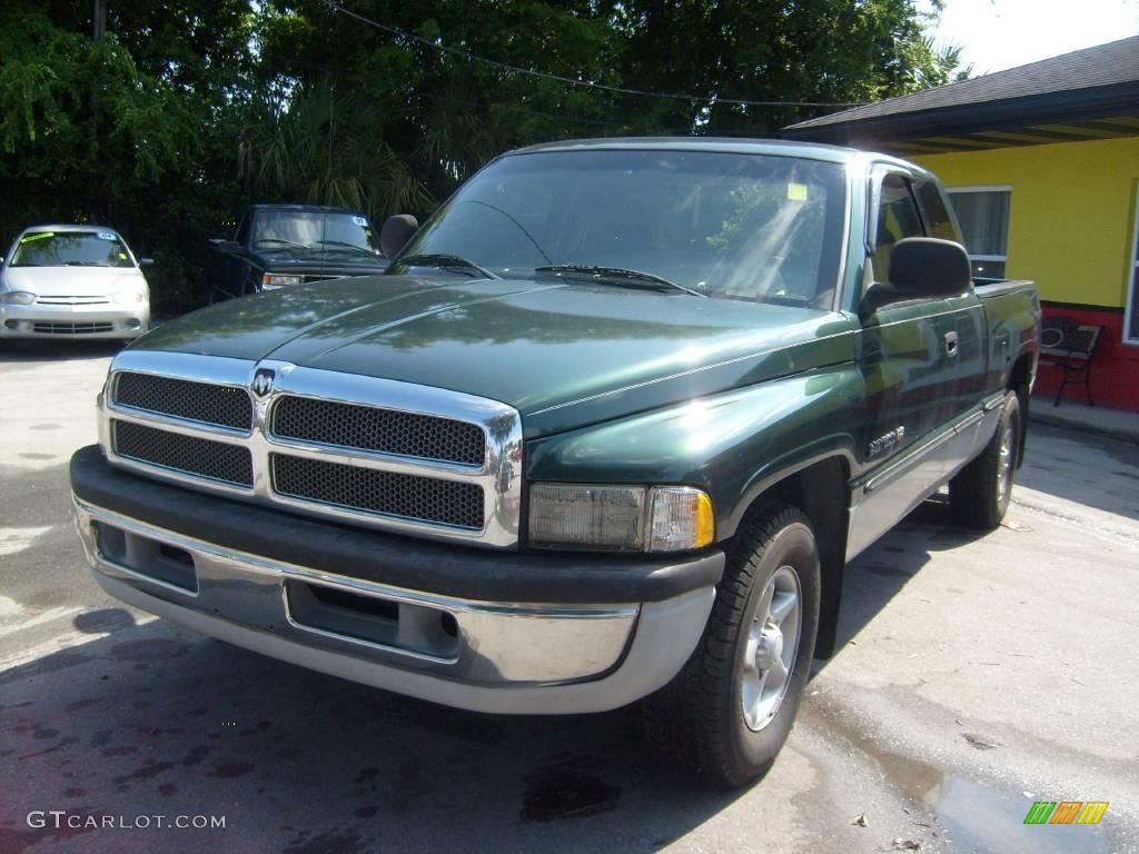 1999 Ram 1500 SLT Extended Cab - Forest Green Pearl / Mist Gray photo #7