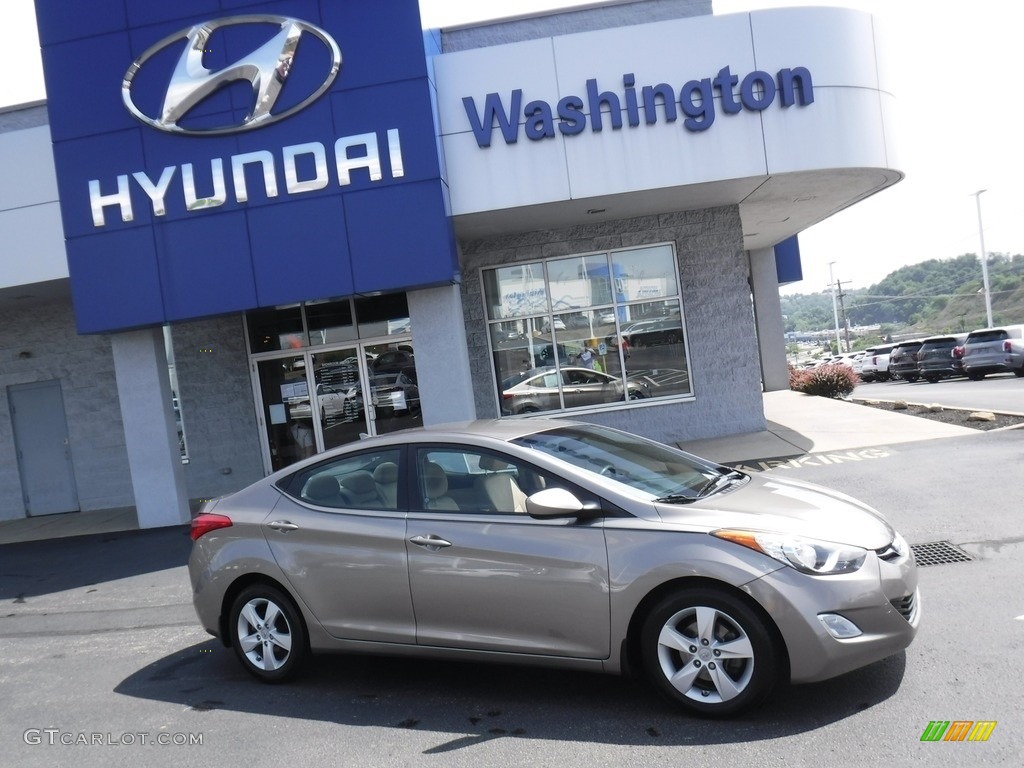 2013 Elantra GLS - Desert Bronze / Beige photo #2