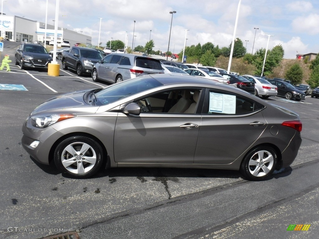 2013 Elantra GLS - Desert Bronze / Beige photo #6