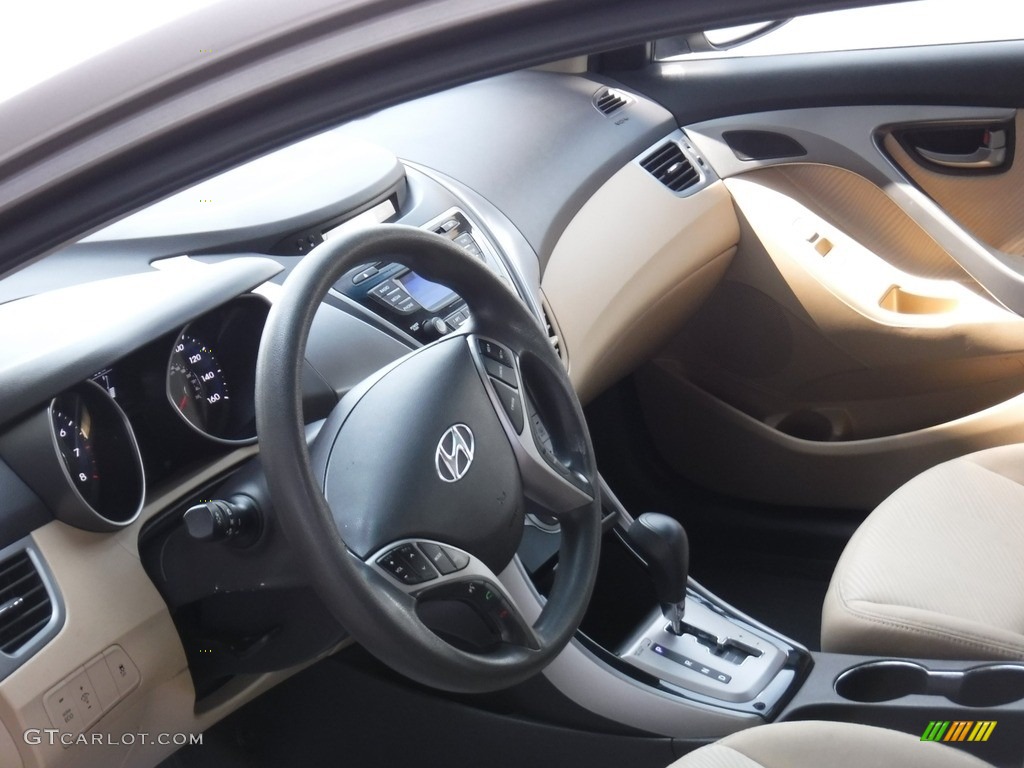 2013 Elantra GLS - Desert Bronze / Beige photo #10