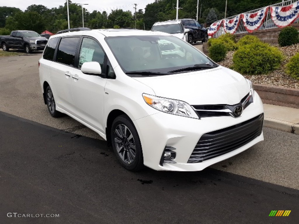 Blizzard White Pearl 2020 Toyota Sienna XLE AWD Exterior Photo #139195384