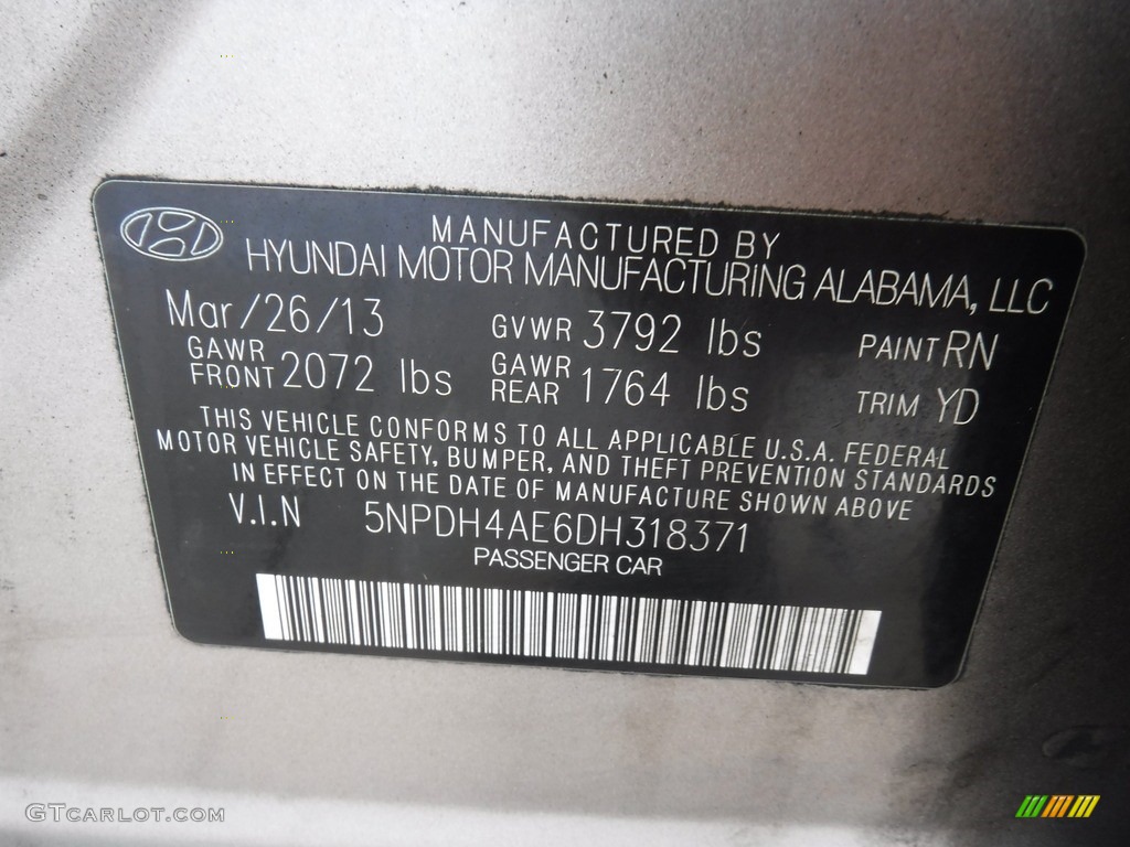 2013 Elantra GLS - Desert Bronze / Beige photo #24