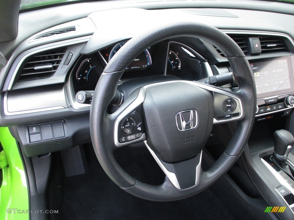 2017 Civic EX-T Coupe - Energy Green Pearl / Black/Gray photo #14