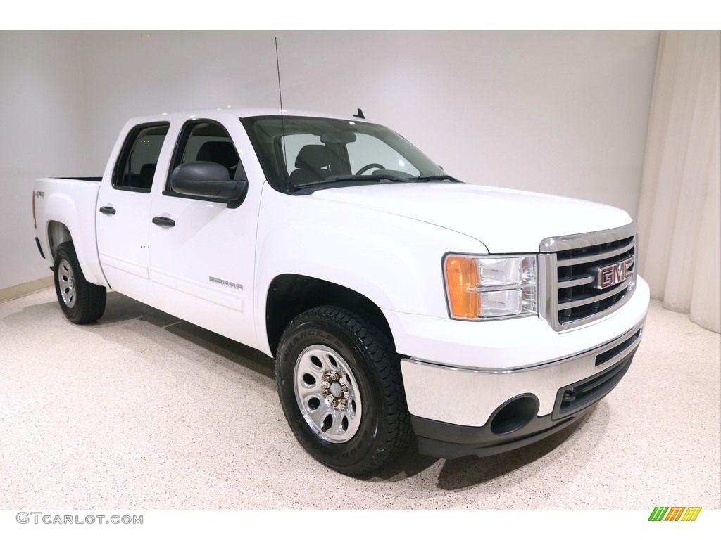 2012 Sierra 1500 SL Crew Cab 4x4 - Summit White / Dark Titanium photo #1