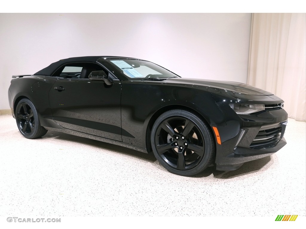 Black 2017 Chevrolet Camaro LT Convertible Exterior Photo #139200442
