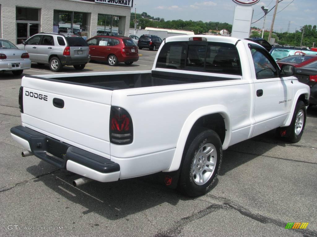 2002 Dakota Sport Regular Cab - Bright White / Dark Slate Gray photo #3
