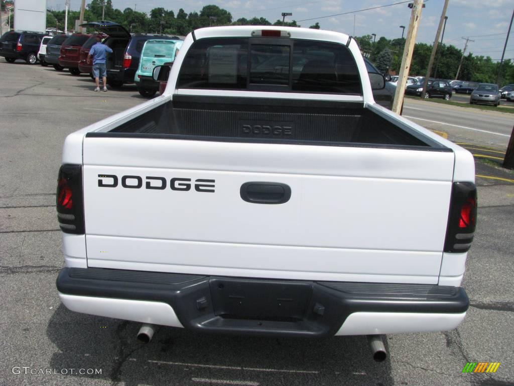 2002 Dakota Sport Regular Cab - Bright White / Dark Slate Gray photo #5
