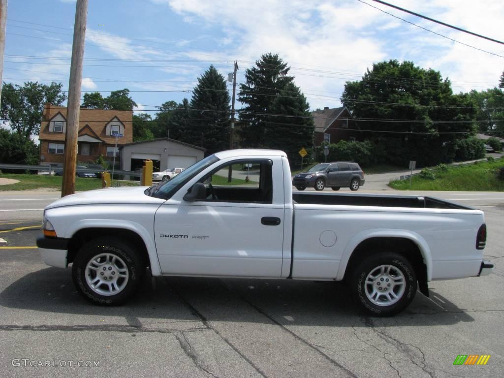 2002 Dakota Sport Regular Cab - Bright White / Dark Slate Gray photo #8