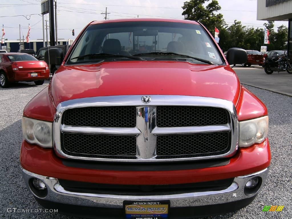 2002 Ram 1500 SLT Plus Quad Cab - Flame Red / Taupe photo #8