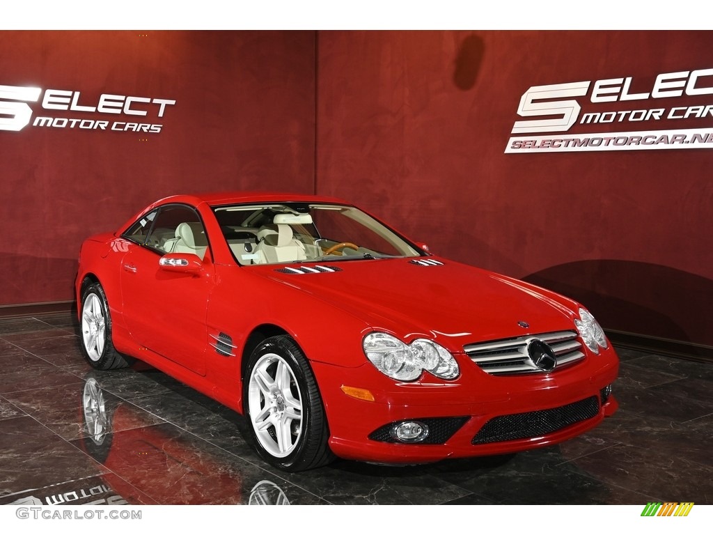2007 SL 550 Roadster - Mars Red / Java photo #3