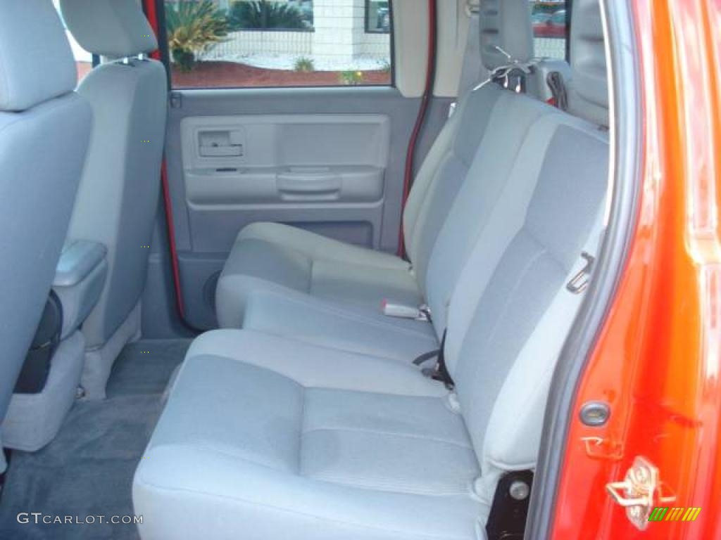 2006 Dakota SLT Quad Cab 4x4 - Flame Red / Medium Slate Gray photo #11