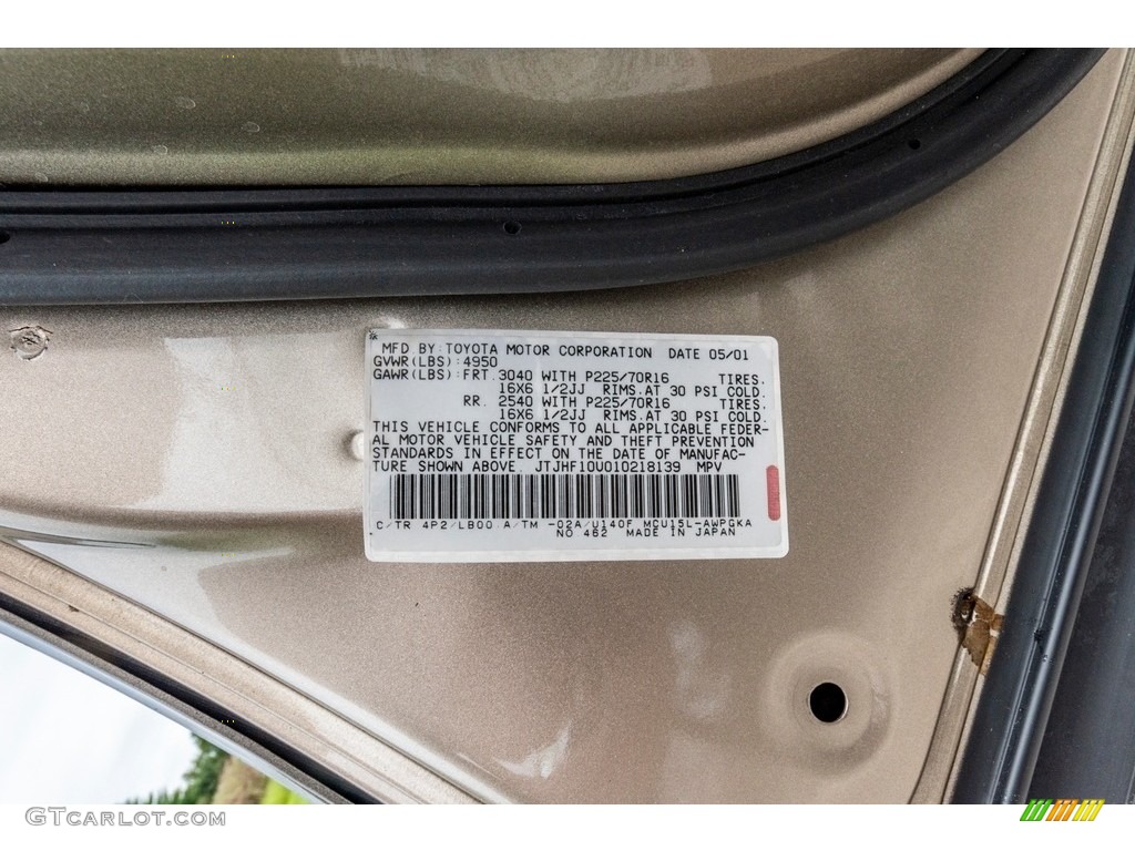 2001 RX 300 AWD - Burnished Gold Metallic / Ivory photo #37