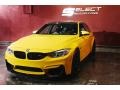 2017 Speed Yellow BMW M3 Sedan  photo #4