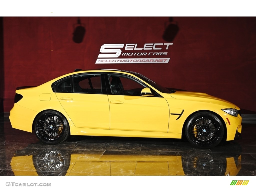 Speed Yellow 2017 BMW M3 Sedan Exterior Photo #139206588