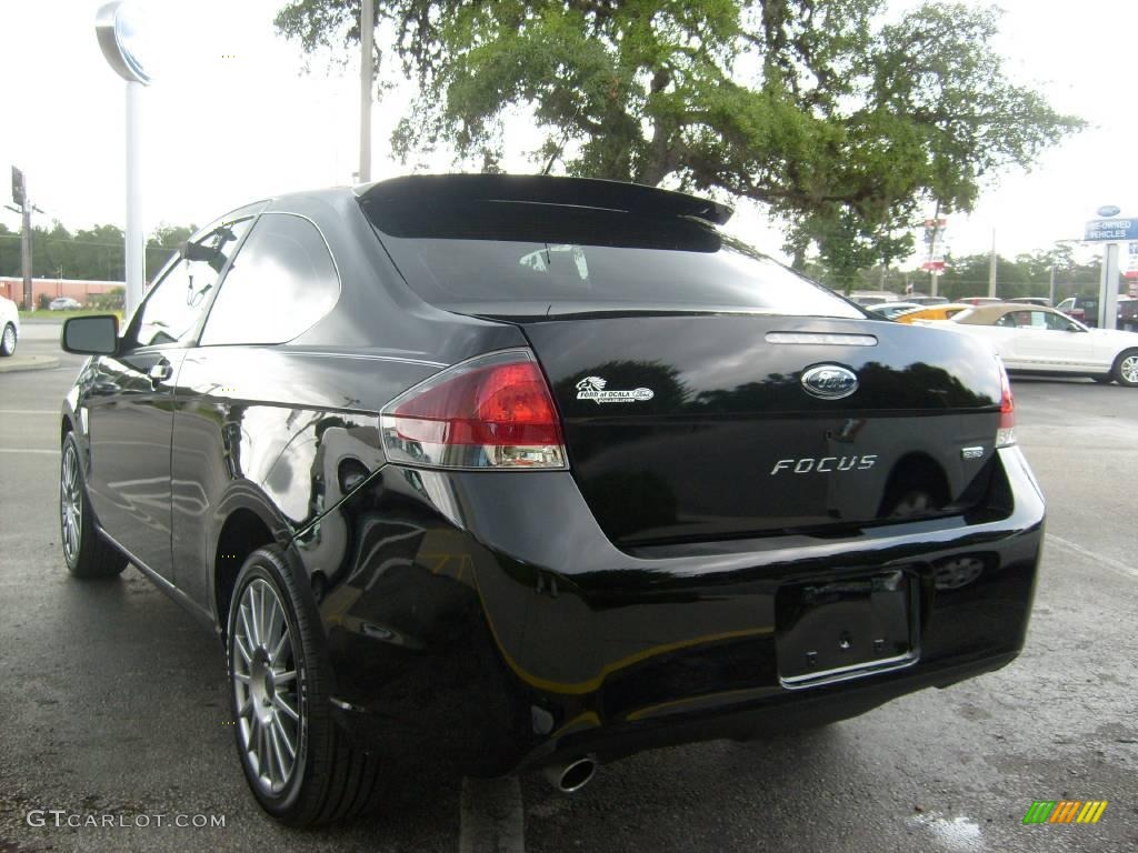 2009 Focus SES Coupe - Ebony Black / Charcoal Black photo #5