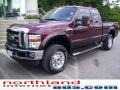 2009 Royal Red Metallic Ford F250 Super Duty Lariat SuperCab 4x4  photo #6