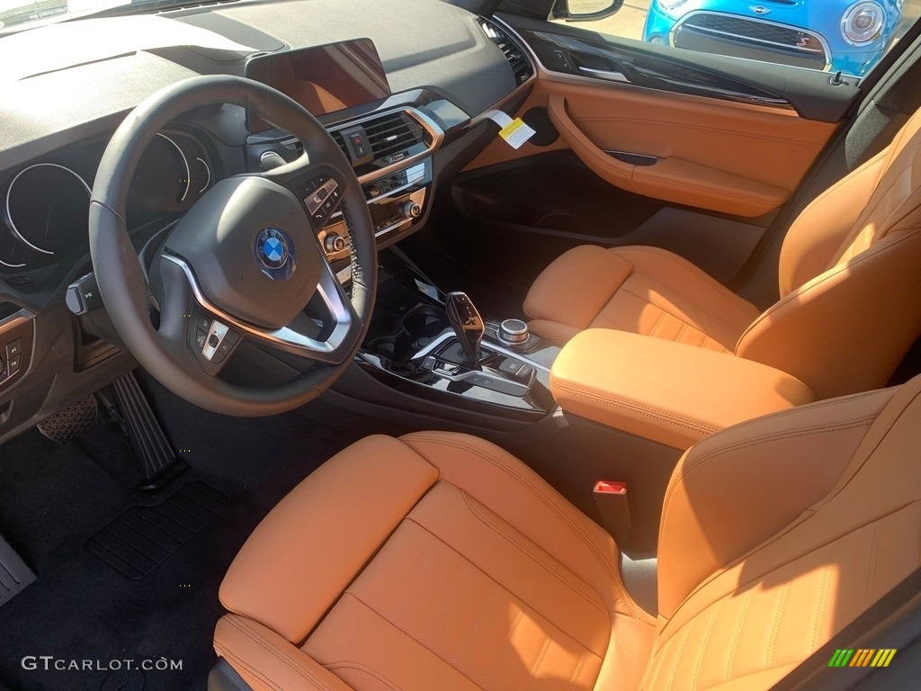 Cognac Interior 2021 BMW X3 xDrive30i Photo #139208382