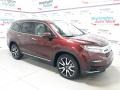 2021 Deep Scarlet Pearl Honda Pilot Touring AWD  photo #2