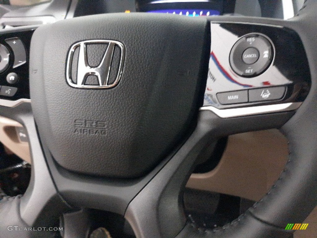 2021 Pilot Touring AWD - Deep Scarlet Pearl / Beige photo #7