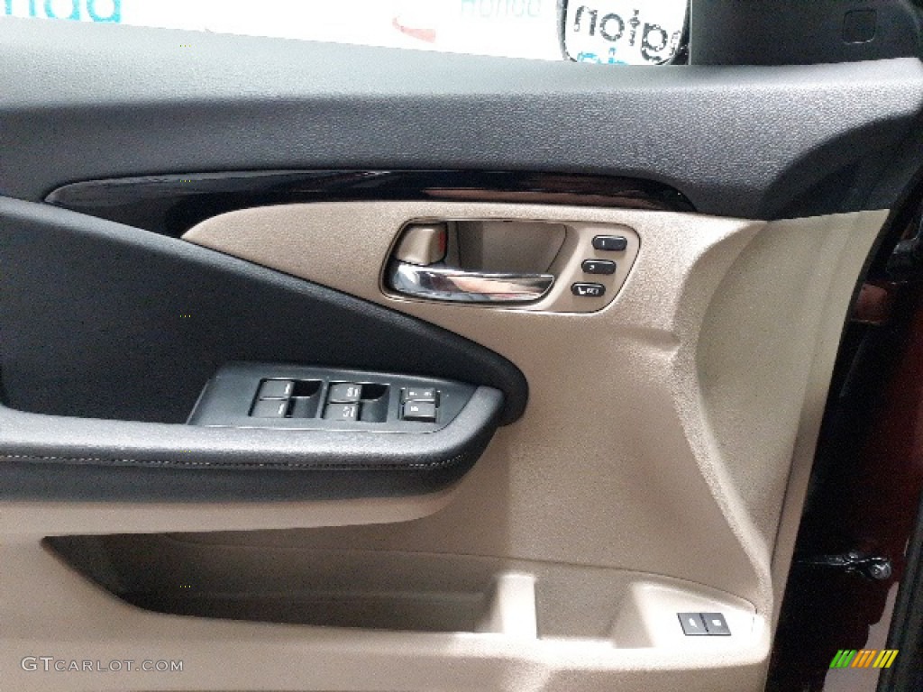 2021 Pilot Touring AWD - Deep Scarlet Pearl / Beige photo #9