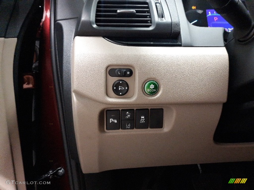 2021 Pilot Touring AWD - Deep Scarlet Pearl / Beige photo #11