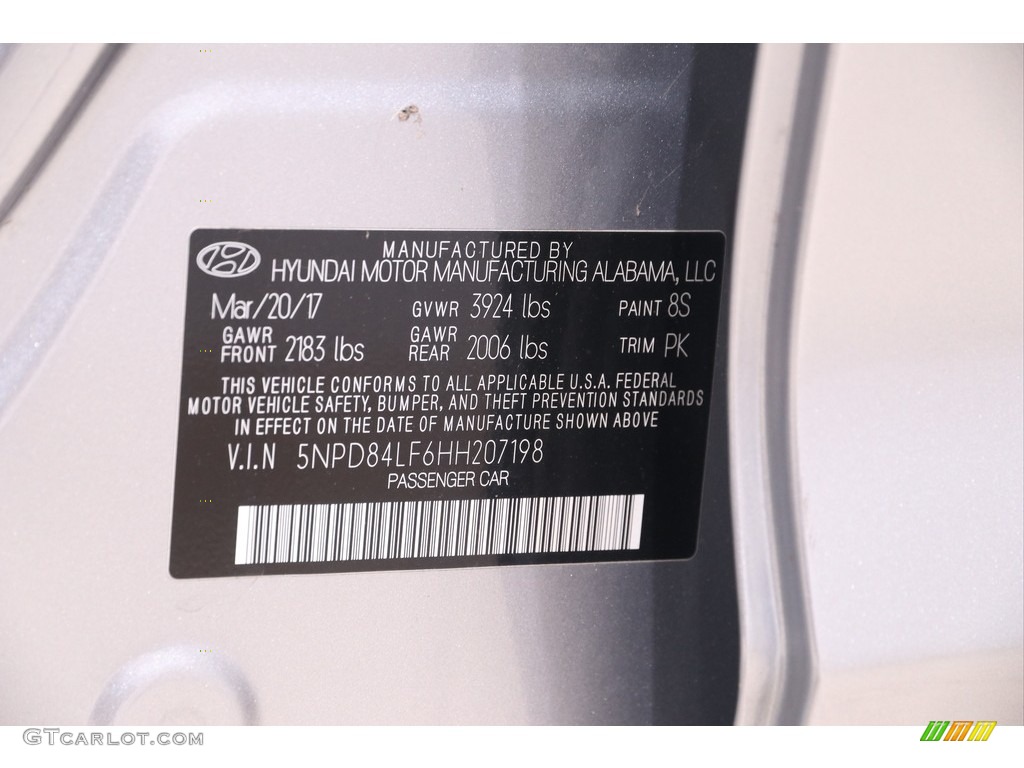 2017 Elantra Limited - Silver / Gray photo #20