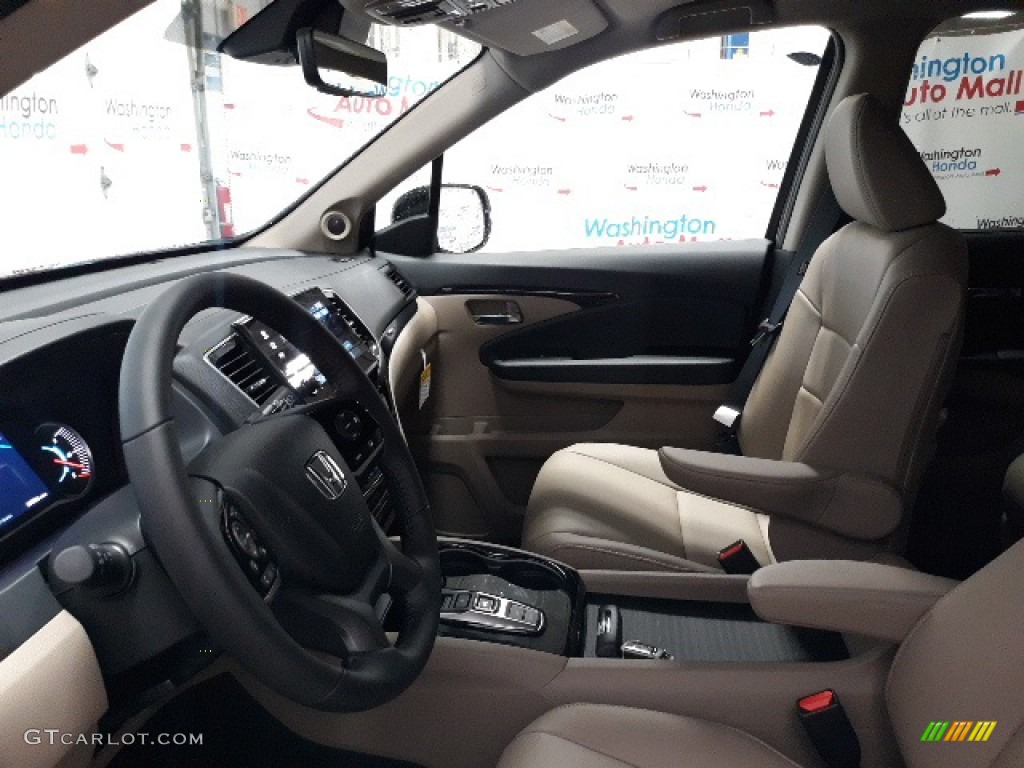 2021 Pilot Touring AWD - Deep Scarlet Pearl / Beige photo #20