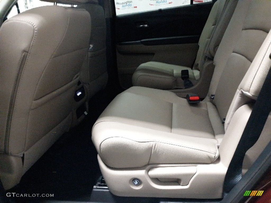 2021 Pilot Touring AWD - Deep Scarlet Pearl / Beige photo #27