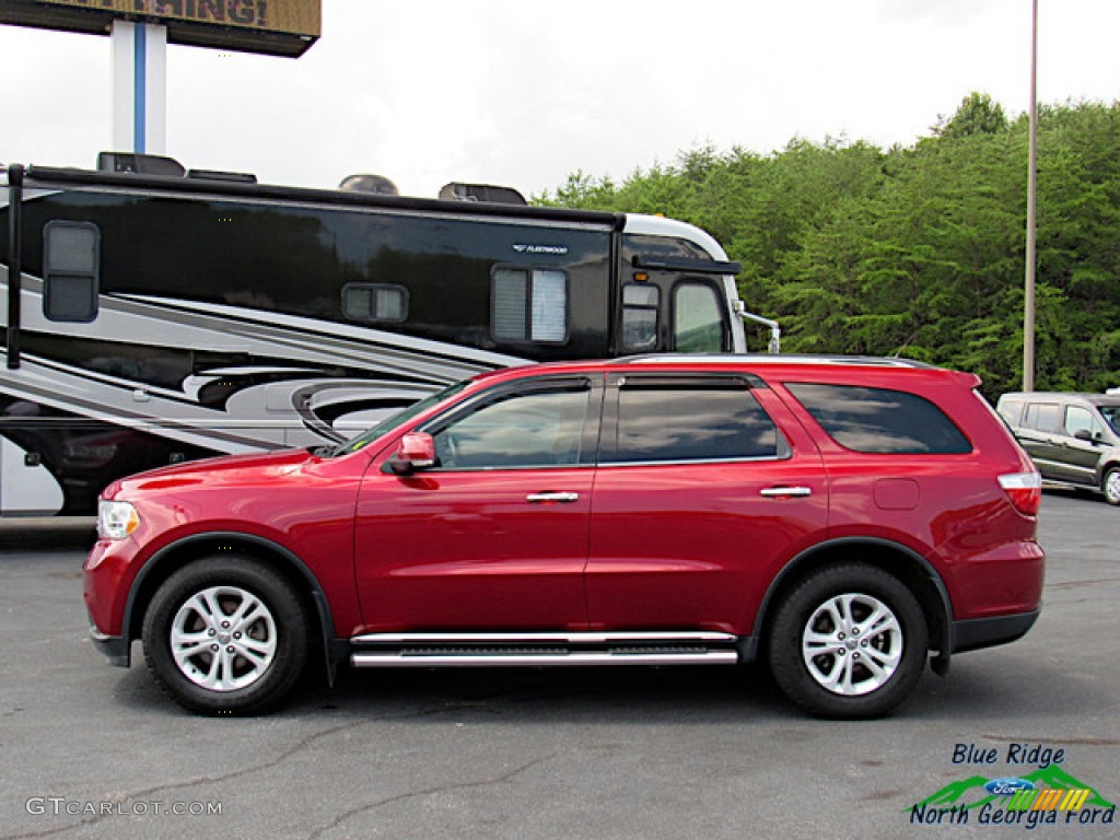 2013 Durango Crew AWD - Deep Cherry Red Crystal Pearl / Dark Graystone/Medium Graystone photo #2