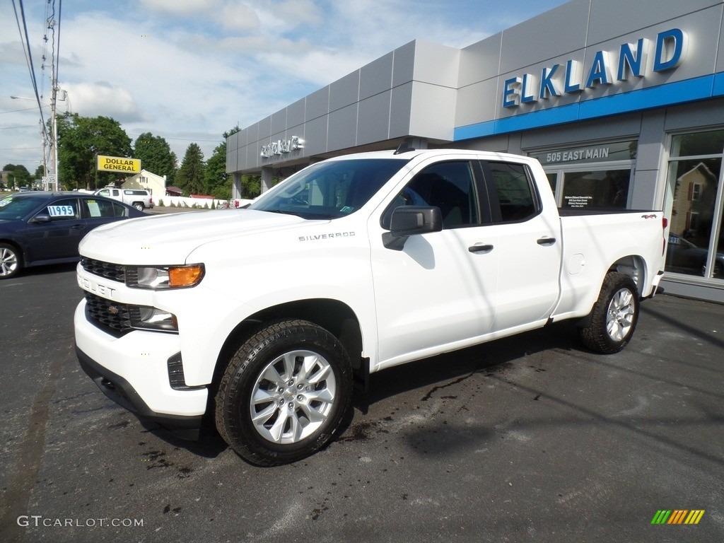 2020 Silverado 1500 Custom Double Cab 4x4 - Summit White / Jet Black photo #1