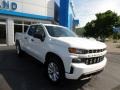 2020 Summit White Chevrolet Silverado 1500 Custom Double Cab 4x4  photo #4