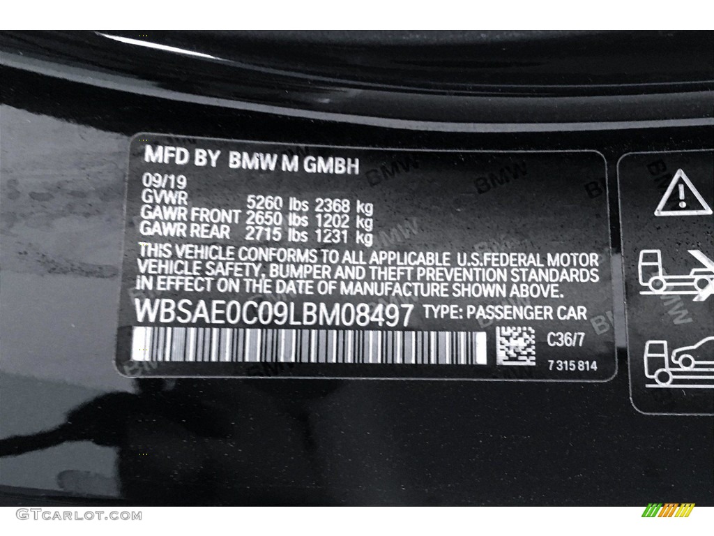 2020 M8 Color Code C36 for Dravit Grey Metallic Photo #139211637