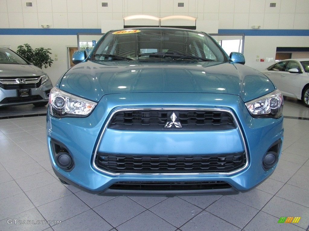 2013 Outlander Sport ES 4WD - Laguna Blue Metallic / Black photo #13