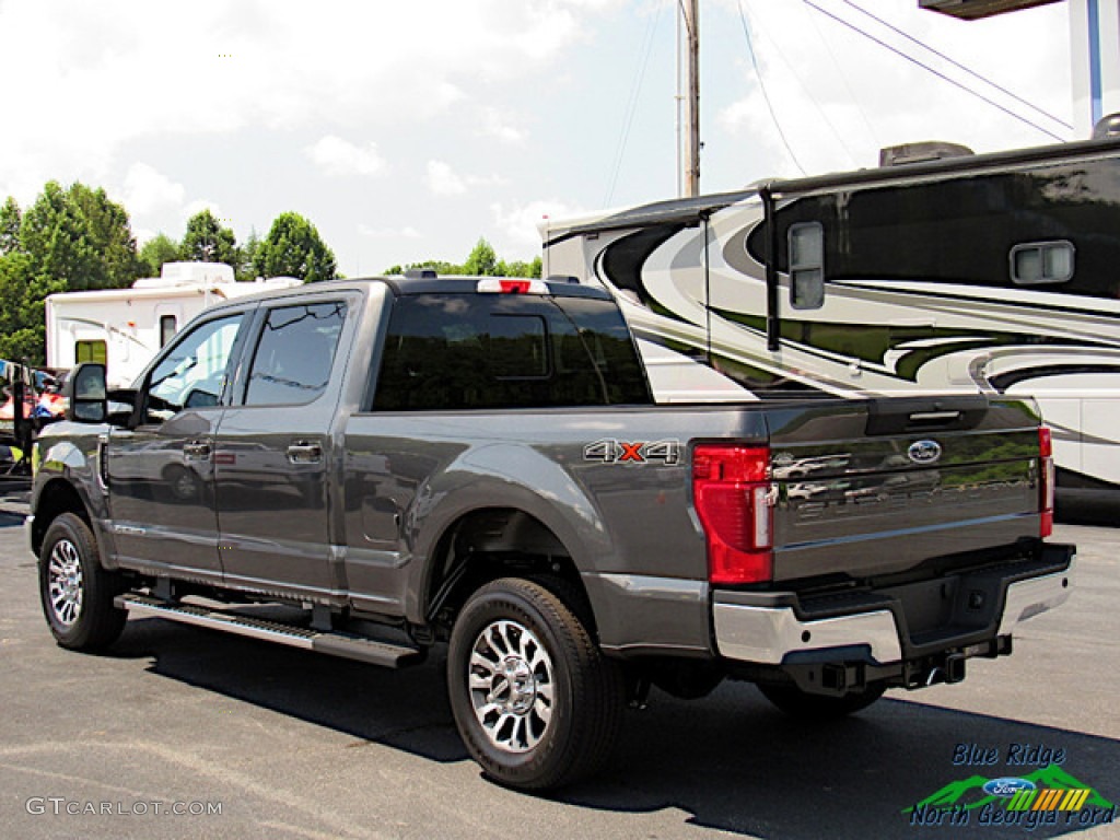 2020 F250 Super Duty Lariat Crew Cab 4x4 - Magnetic / Black photo #3