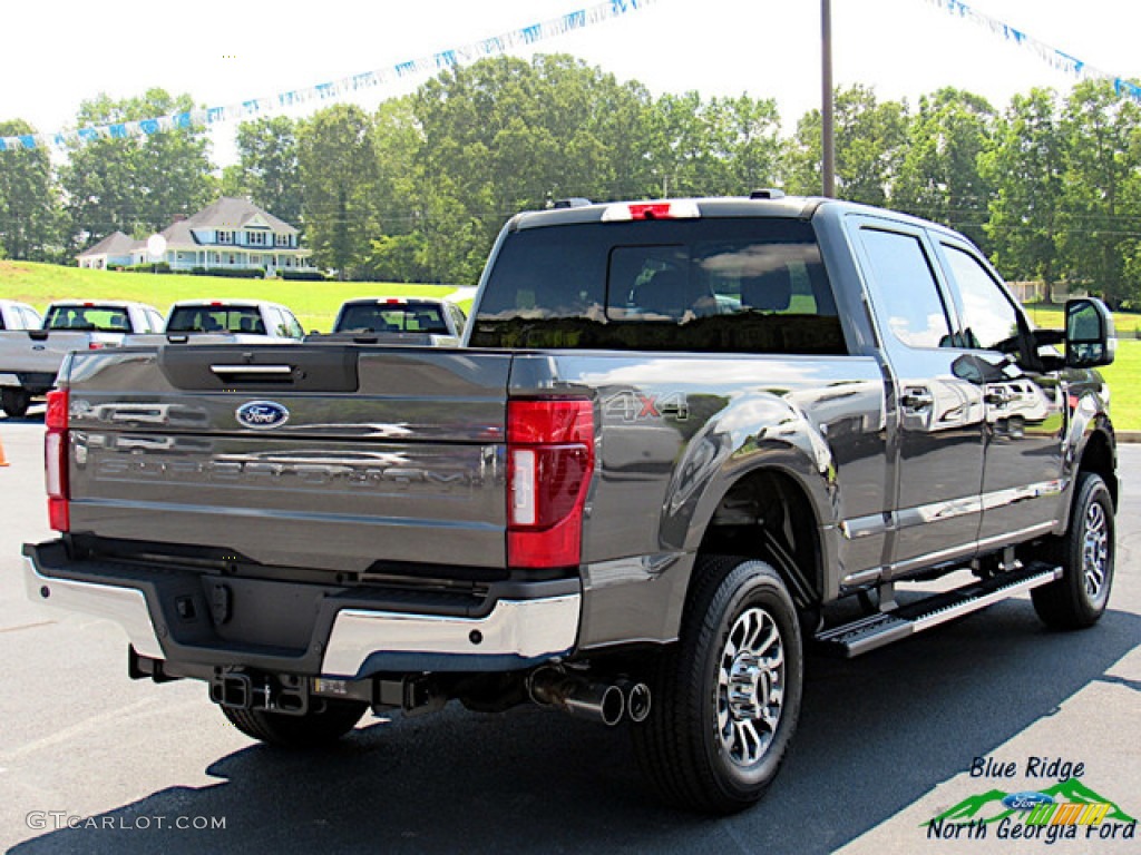 2020 F250 Super Duty Lariat Crew Cab 4x4 - Magnetic / Black photo #5