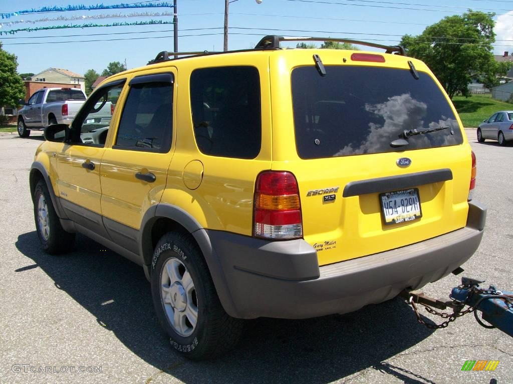 2001 Escape XLT V6 4WD - Chrome Yellow Metallic / Medium Graphite Grey photo #3