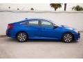 Aegean Blue Metallic 2017 Honda Civic EX Sedan Exterior