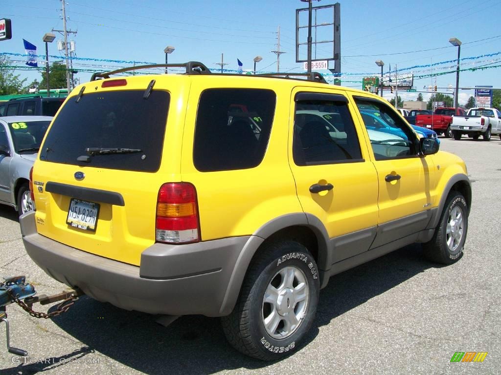 2001 Escape XLT V6 4WD - Chrome Yellow Metallic / Medium Graphite Grey photo #6