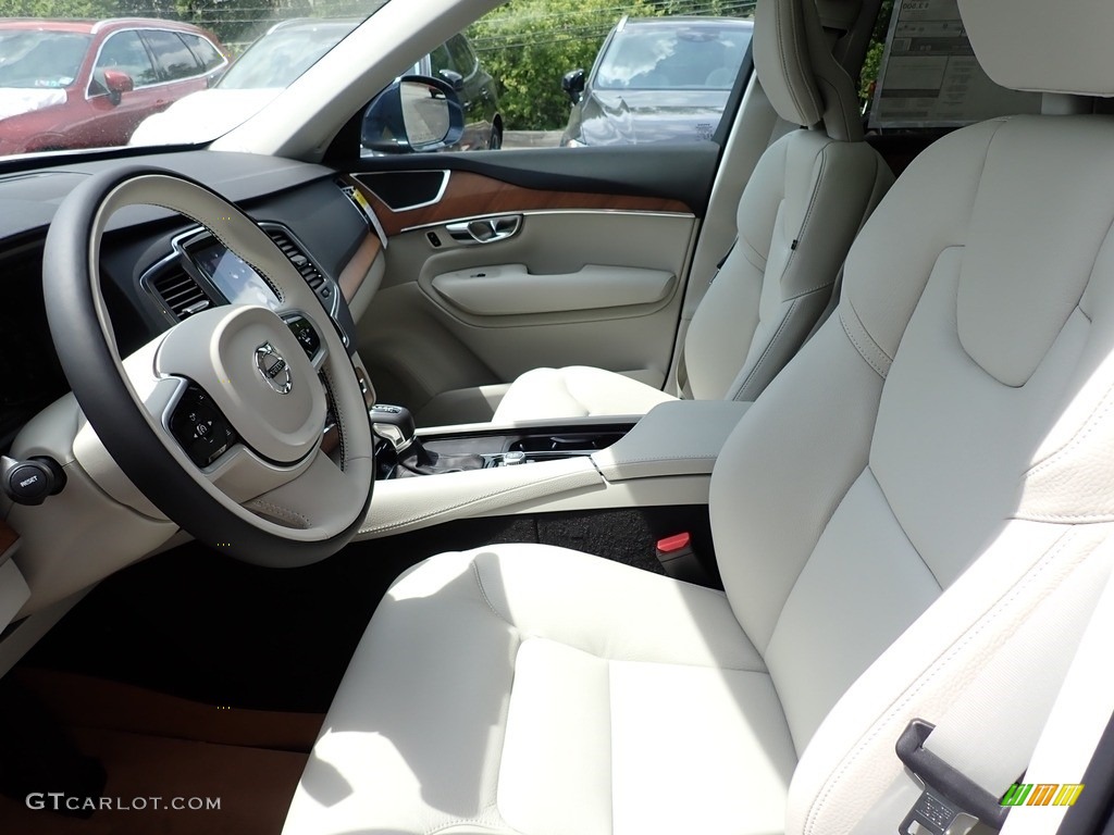 Blonde/Charcoal Interior 2021 Volvo XC90 T6 AWD Momentum Photo #139214025