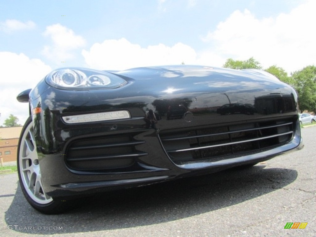 2014 Panamera 4 - Black / Luxor Beige photo #2