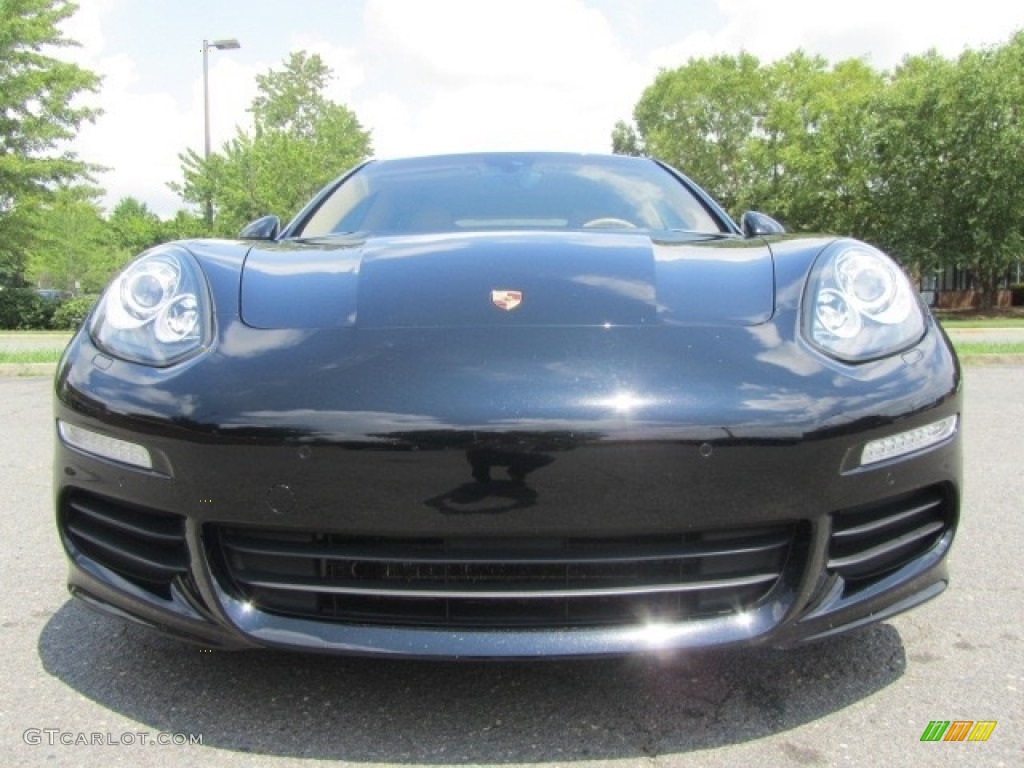 2014 Panamera 4 - Black / Luxor Beige photo #4