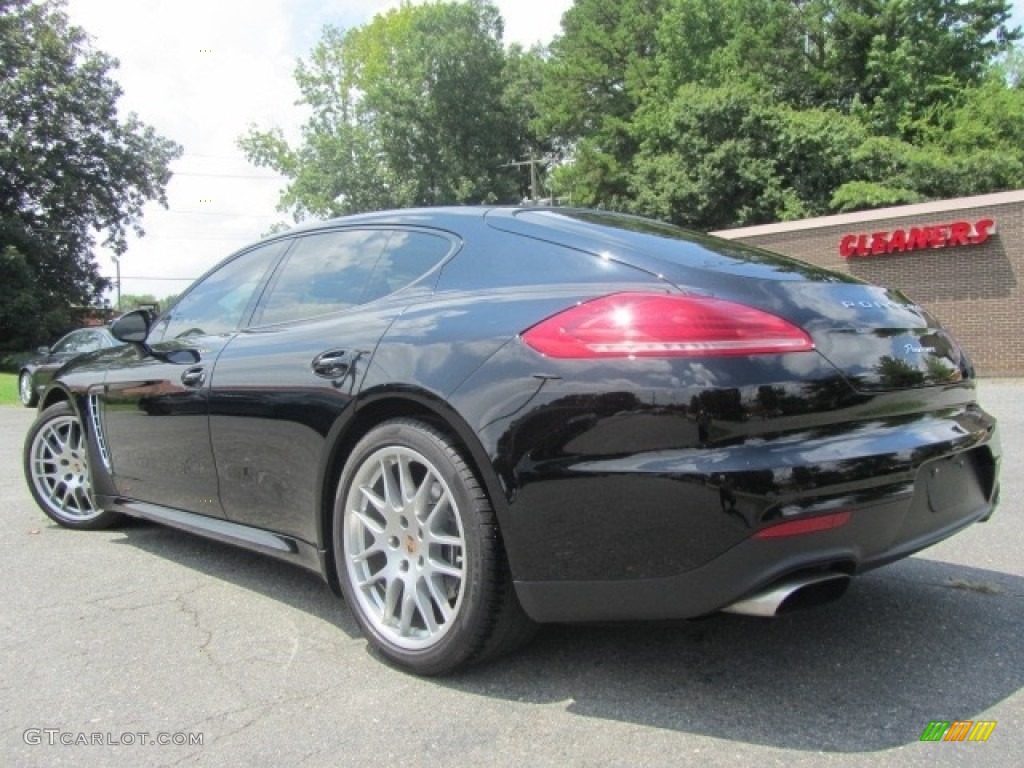 2014 Panamera 4 - Black / Luxor Beige photo #8