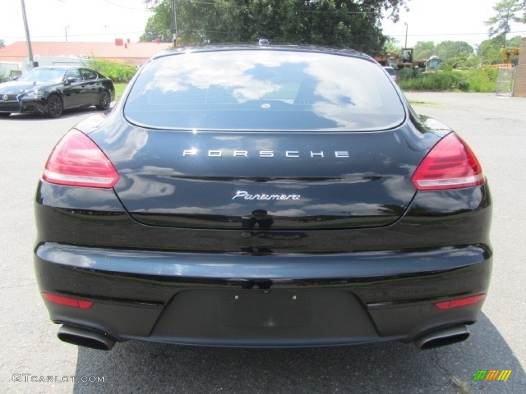 2014 Panamera 4 - Black / Luxor Beige photo #9
