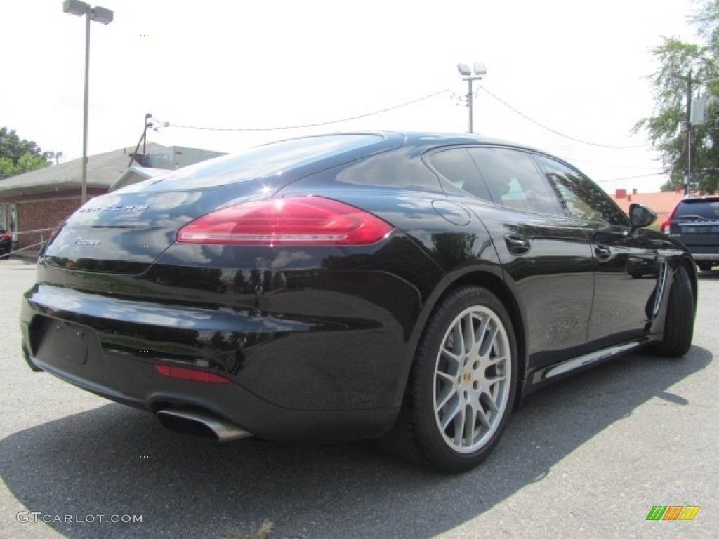 2014 Panamera 4 - Black / Luxor Beige photo #10