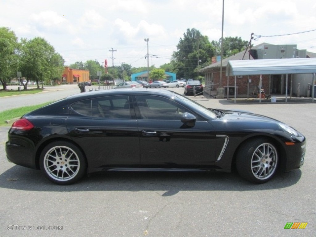 2014 Panamera 4 - Black / Luxor Beige photo #11