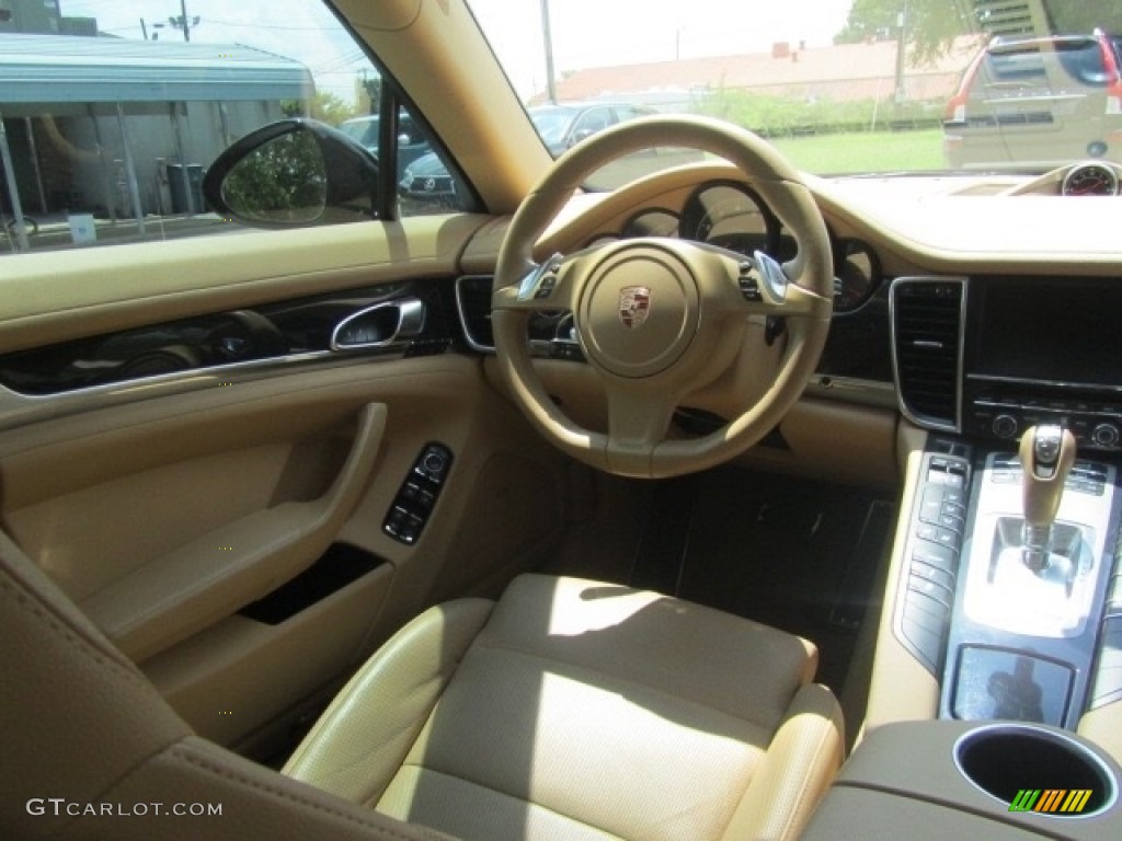 2014 Panamera 4 - Black / Luxor Beige photo #12