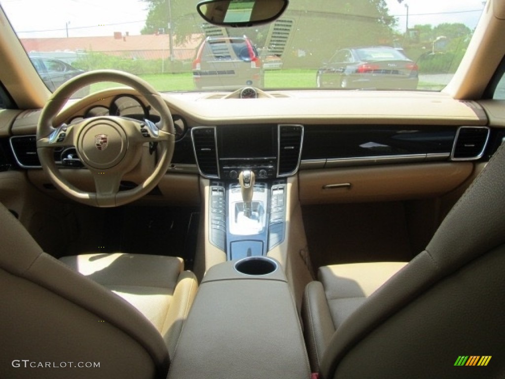 2014 Panamera 4 - Black / Luxor Beige photo #13