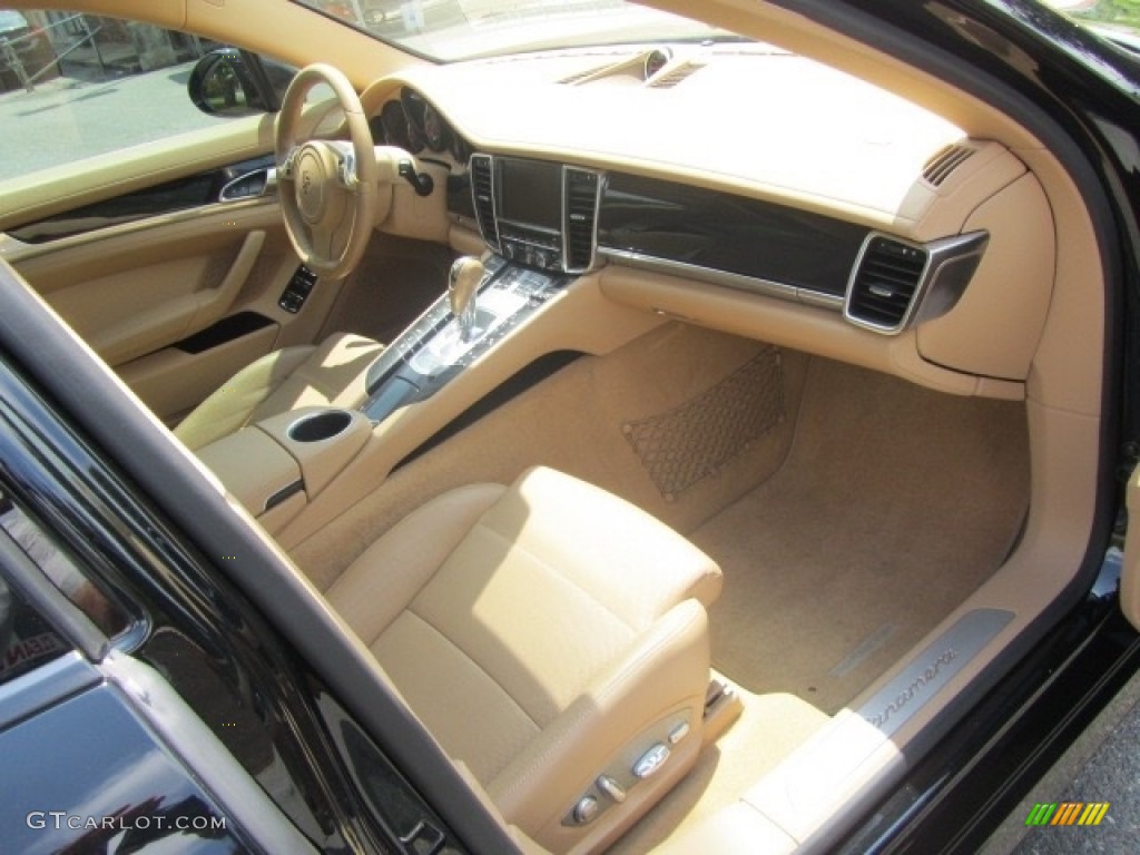 2014 Panamera 4 - Black / Luxor Beige photo #22